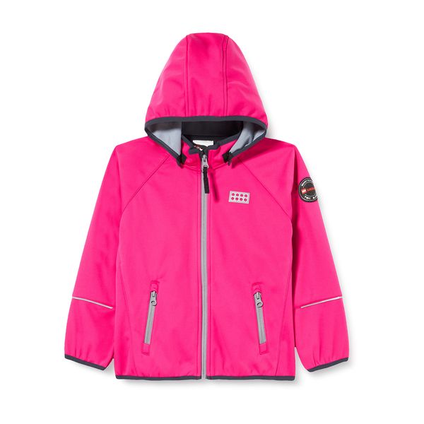 LEGO Softshelljacke Mädchen | Winddichte Wasserabweisende Herbstjacke Kinder | Atmungsaktive Übergangsjacke Mädchen | Herbst Jacke | Outdoor Softshelljacken für Kids