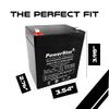 PowerStar® Replacement for WKA12-5F - 12 volt 5 ah battery