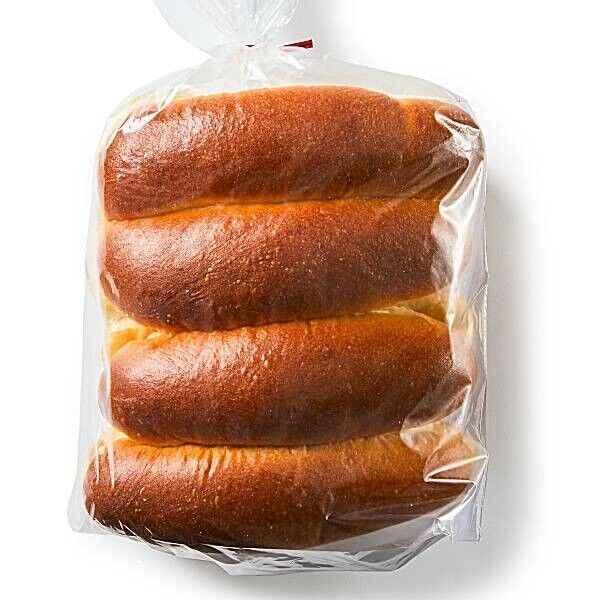 HOT DOG BUNS FRESH BAKED BAKERY BREAD 8 CT BAG EACH (1)