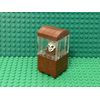 Lego MOC City Mini Figure Museum Skeleton Evil Skull Head Display Case