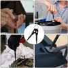 Wisdompro Screwdriver Keychain Plus Negative EDC Multi-functional Tool Mini Size Portable Screwdriver Set of 2 Black
