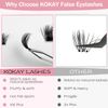 Cluster Lashes 120Pcs 10-16mm Individual Lashes D Curl Professional Lash Extension Kit, DIY False Eyelashes Fluffy Reusable Soft (MIX)