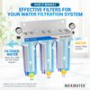 Max Water Whole House Water Filter Replacement Set Pleated + Sediment + GAC