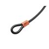 Burg-Wächter 750 500 Security Cable, Coiled Cable, 500 cm, Steel Cable, Without Lock, Black, black, 750 500