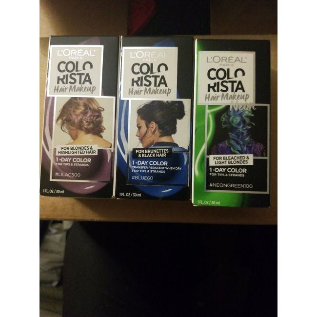 Loreal colorista hair makeup 3 colors