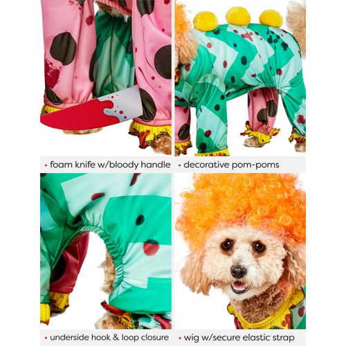 Rubies Clown Pet Costume for Dogs or Cats, Medium