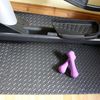 Actiasmat - Interlocking EVA Gym Floor Tiles, Black Diamond Plate Pattern | Multiple Pack (5, Black, 80sqft)