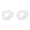 Set of 2 Solid Scrunchies (White)