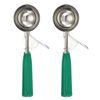 sourcing map 2 Pcs Cookie Scoops, Ice Cream Scoop with Trigger for Baking Cookie Dough Rice Pudding Kitchen Gadget, Green