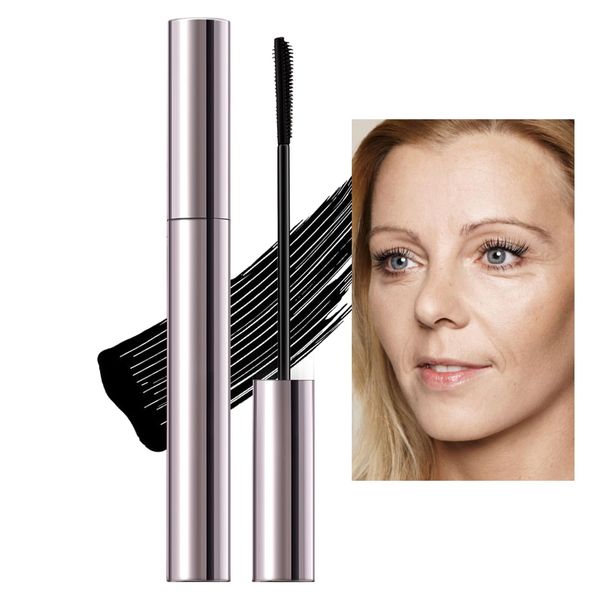Erinde Black Mascara for Older Women 60 Plus, Extreme Length and Volume Waterproof Mascara for Mature Women, No Clumps, Long-Wearing, Hypoallergenic Mascara For Sensitive Eyes