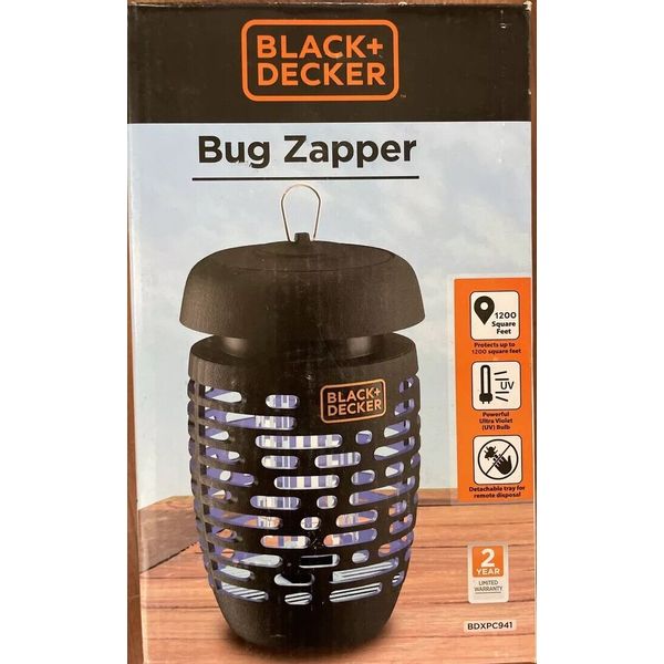 BLACK + DECKER UV Bug Zapper BDPC941 Insect Pest Control Mosquito/Fly Repel/Trap