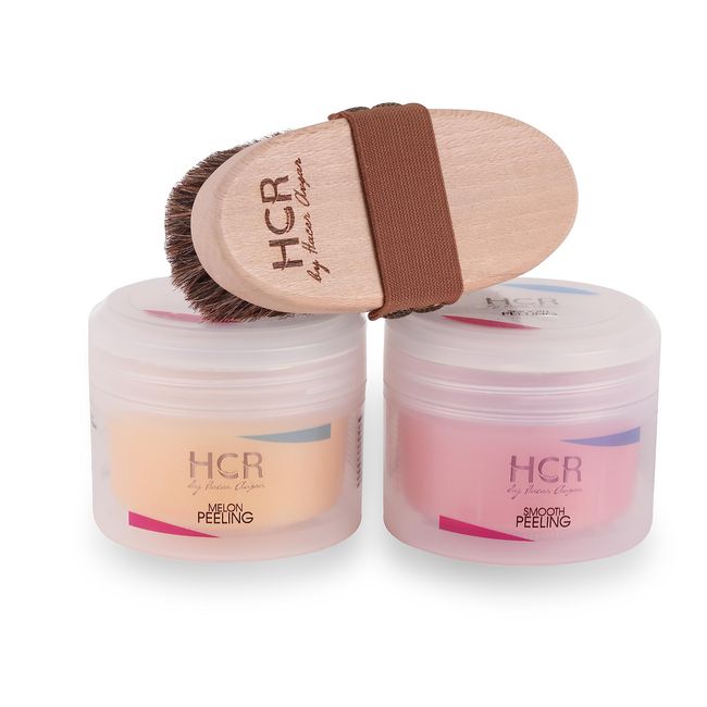 HCR Beauty Bakım kiti-5 (SMOOTH SCRUB+MELONSCRUB PEELİNG +vücut at kılı fırçası)