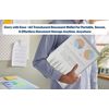 CHPL A4 Plastic Wallets [ 60 PCS] | Translucent Stud Wallet | Document Wallets | Carry Popper Folders with Button for School, Office Home | Clear |