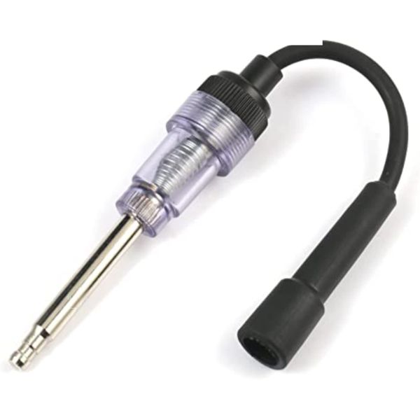 Spark Plug Tester - 6-12 Volt in-Line Engine Ignition Checker with Diagnostic Indicator Light