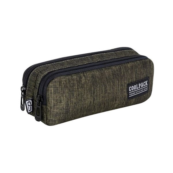 CoolPack C69162/E, Clio Snow Olive Green School Pencil Case, Multi-Colour