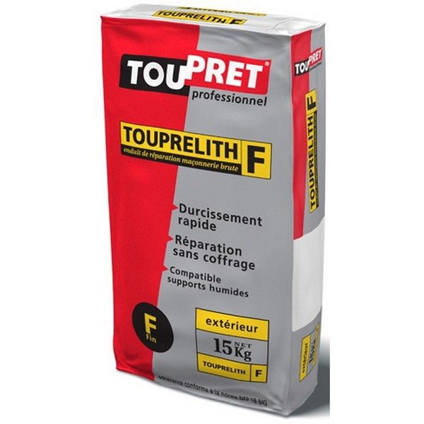 TOUPRET 61507 TOUPRELITH F Masonry Repair Filler 15KG