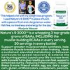 Nature's 9 3000 Essential Amino Branch Chain Acids EAA 90 Tablets Natural Energy