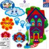 Little Folk Visuals Eency Weency Spider Precut Flannel/Felt Board Figures, 9 Pieces Set