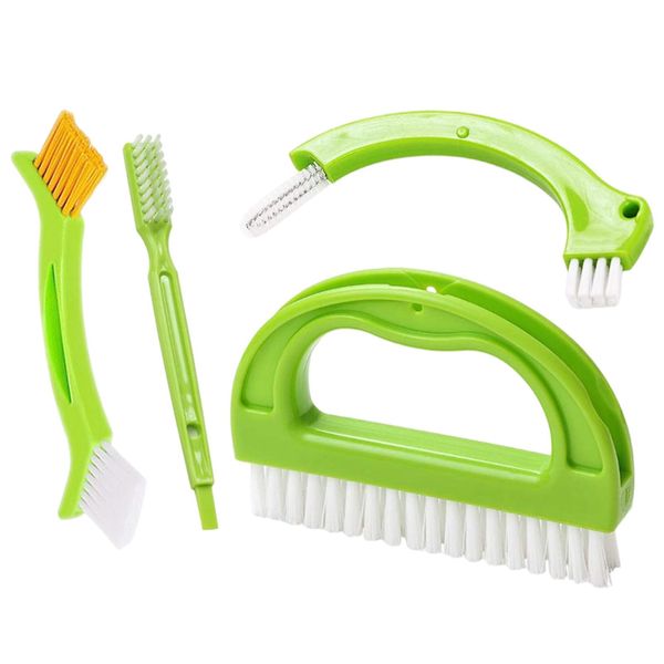 Cleaning Brush, Set of 4, Dirt Remover, Gap, Convenient, Cleaning Tools, Stick, Kitchen, Washstand, Bathroom, Toilet, Sash, Air Conditioner