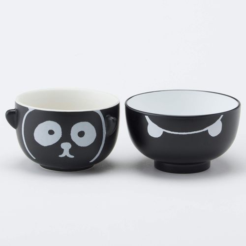 Sun Art SAN1950B “Manpuku Series Animals” Baby Panda Soup Bowl / Rice Bowl Set, 10.1 oz. (285 g), White, Cute Tableware