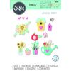 Sizzix Thinlits Die Set 5PK-Floral Garden by Jessica Scott, 665341, Multicolor, One Size