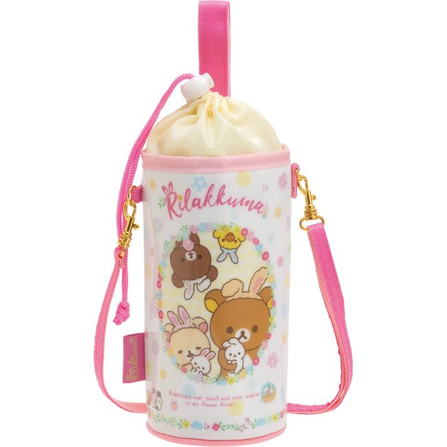 San-x RILAKKUMA CU65001 PET Bottle Holder, Pink