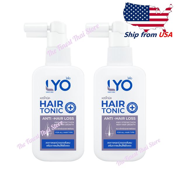 Lyo Hair Tonic Hair Loss Treatment , Hair Strengthen & Regrowth 100ml pack of 2