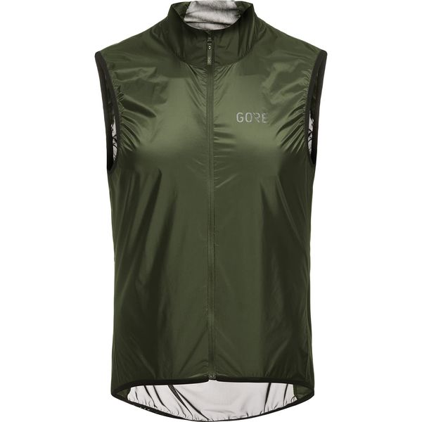 GORE WEAR Herren Fahrrad-Weste Ambient, GORE-TEX INFINIUM, XXL, Dunkelgrün/Schwarz