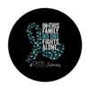PCOS Awareness Month Teal Ribbon PopSockets Swappable PopGrip