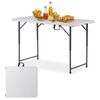 4ft Plastic Folding Table 3 Option Adjustable Height Table for Camping Party