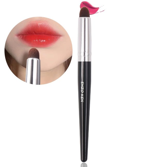 Lippen Pinsel für Blending von ENZO KEN, Mini Concealer Pinsel, für Flüssiger Lippenstift, Lip Plumper, Lip Plumping Lipgloss, Lippenpflegeserum, Dunkle Ringe, Geschwollene Augen, Creme Mischung. L9M