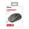 Trust 20404 Ivero Compact Optical Mouse, 1000 DPI, 3 buttons, Black/Grey