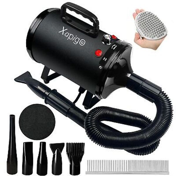 Dog Dryer, Pet Grooming Dryer with Adjustable Speed and Temperature Control D...