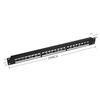 ENS 24 Port Blank Keystone Patch Panel, Wallmount or Rackmount Cat6 Network Patch Panel, 1U 19 inch RJ45 Patch Panel, Cat3/Cat4/Cat5/Cat5e/Cat6 Compatible for Gigabit Network Switch, Fast Ethernet