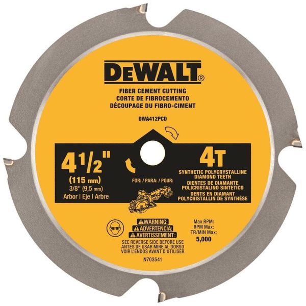 DEWALT 4-1/2IN 4T PCD SAW BLADE