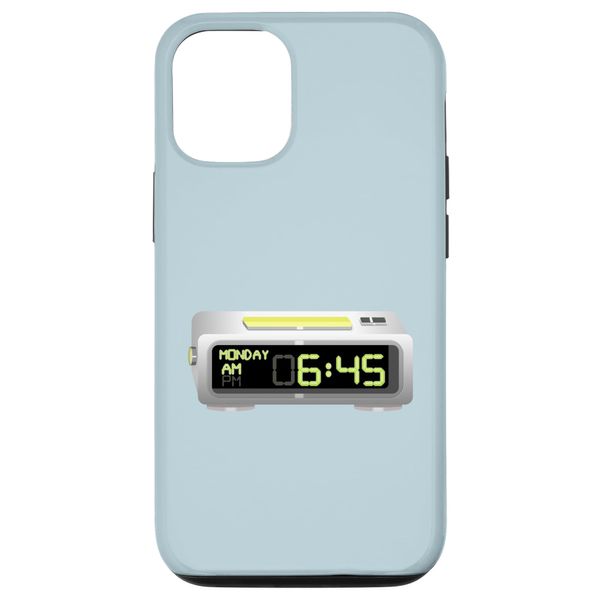 Morning digital alarm clock Case for iPhone 12/12 Pro
