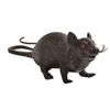 Graveyard Black Plastic Halloween Squeaking Rat (Sitting Rat)