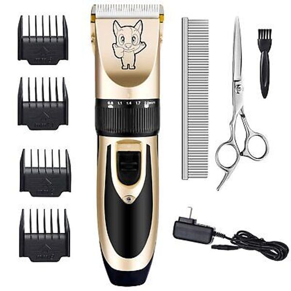 Dog Grooming Kit Clippers Low Noise Quiet Rechargeable Cordless Pet Hair