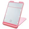 YLD-1600 LED Compact Brightening Mirror with 3x Magnifier Touch Mini Pink