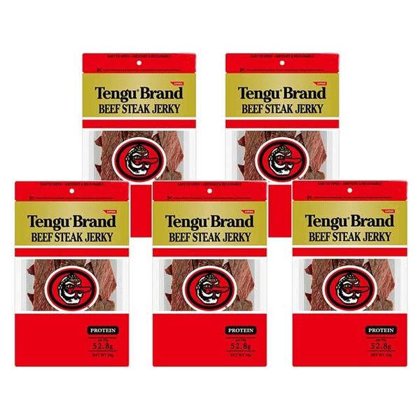 Tengu Beef Jerky Regular 3.2 oz (93 g) 5 Bags Set