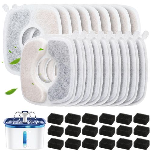 ELXXROONM 36 Pack Cat Water Fountain Filter Replacement Compatible with VEKEN 67oz/84oz/95oz/135oz Automatic Pet Fountain Dog Water Dispenser