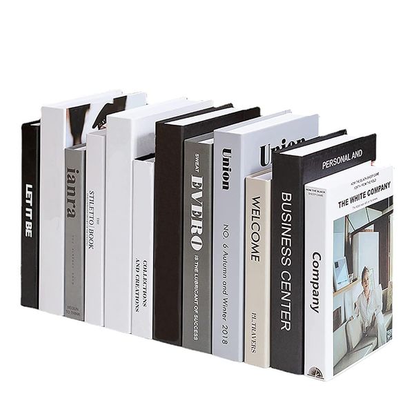 Decorative Books Bundle of Designer Book Decor Inspired – CARDBOARD BOX ONLY Fake Books for Display, NO PAGES Office & Rustic Home Decor, Modern Farmhouse Decor, Living Room, Coffee Table Books