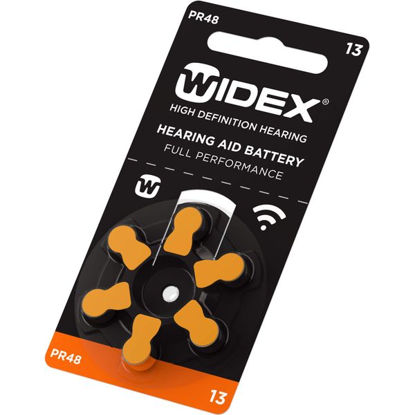 Rayovac Hearing aid Batteries - PR48, Size 13, 60 Cells. WIDEX Branding