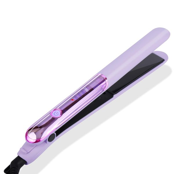 Aeyytoe Haarglätter, 30S schnell aufheizbare Glätteisen, 2-in-1 Dual-Use-Lockenwickler, Professioneller Keramik-Ionen Haarglätter, 4 Temperatureinstellungen 140-200°C Hair Straightener