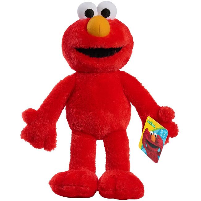 SESAME STREET Just Play Big Hugs 18-inch Large Plush Elmo Doll, Soft and Cuddly, Red, Pretend Play, Kids Toys for Ages 18 Month