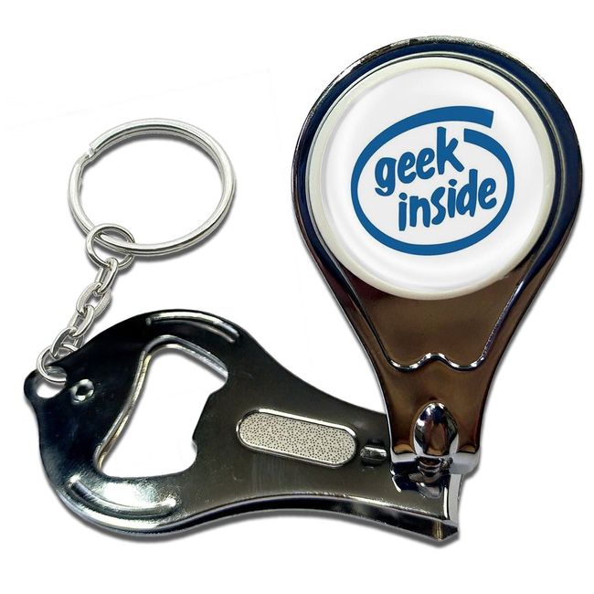 Geek Inside - Key Ring Bottle Opener and Nail Clipper