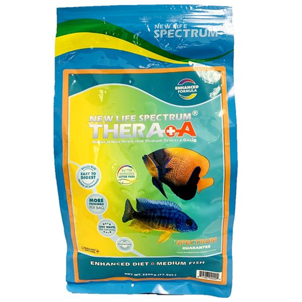 New Life Spectrum THERA+A Medium Pellet 2200g Health & Color Enhancing Fish Food