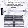 All Metal Heavyweight Chrome ATRA Compatible Twin Blade Razor & 10 Personna Pivot Plus Blades