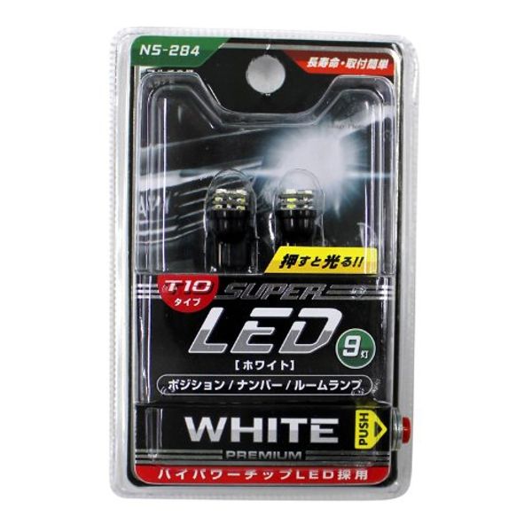 Nisco T-10 LED Bulb NS-284 White 9 Lights