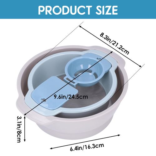 Trimming Tray Kit, 4Pcs Stackable Pollen Screen Flour Sieve Set Flower Dry Sifter with Mesh and Bottom Harvest Bin for Kitchen Baking Pollen Collecting